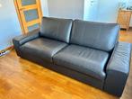 Vente canapé cuir Kivik + Repose-pieds Kivik, Huis en Inrichting, Zetels | Zetels, Ophalen, Driepersoons, Zo goed als nieuw, Rechte bank