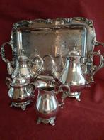 Verzilverd thee en koffieset, Ophalen of Verzenden