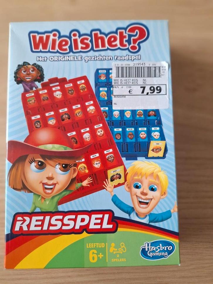 NIEUW. Reisspel 'Wie is het'., Hobby en Vrije tijd, Gezelschapsspellen | Overige, Nieuw, Ophalen of Verzenden