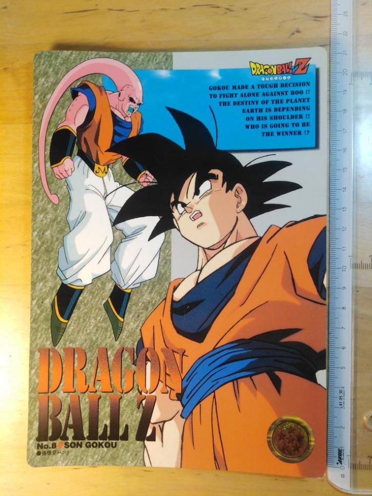 Carte jumbo Carddass n8 Dragon Ball Z - Son Goku - Dragonba, Collections, Cartes à jouer, Jokers & Jeux des sept familles, Utilisé