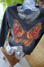 zwart vlinder T-shirt, Maat 38/40 (M), Only, Zwart, Ophalen of Verzenden