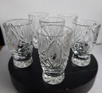 set van 6 vintage borrelglaasjes kristal Polen, Enlèvement