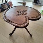 Table d'appoint tripode en bois authentique d'Afrique du Sud, Comme neuf, 45 à 60 cm, 55 à 75 cm, Rond