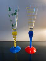Anne Nilsson champagne flutes ‘’ Clown ‘’, Antiek en Kunst, Antiek | Glaswerk en Kristal, Ophalen of Verzenden