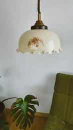Lampe suspension vintage en opaline, Antiek en Kunst, Antiek | Verlichting, Ophalen