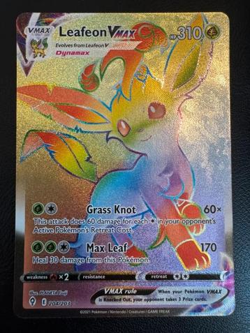 Leafeon Vmax pokemon kaart, Enlèvement ou Envoi