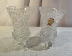2 magnifiques vases en cristal de 14 cm - Anna Hutte Bleikri, Antiquités & Art, Enlèvement ou Envoi
