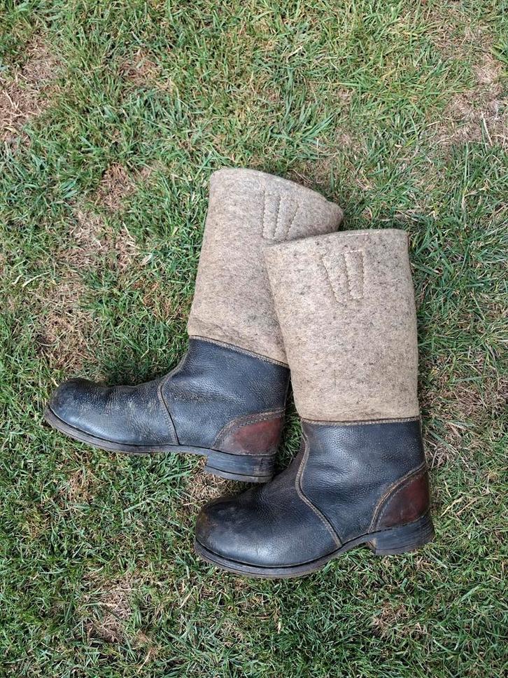 Duitse winterlaarzen WO2 origineel, Verzamelen, Militaria | Tweede Wereldoorlog, Ophalen of Verzenden