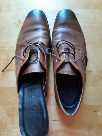 Bruine lederen schoenen Ecco maat 44 beschikbaar voor biedingen