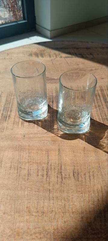 Jim Beam whiskeys glazen 2* beschikbaar voor biedingen
