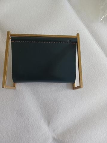 DELVAUX Engelse groene speciale brievenhouder met logo beschikbaar voor biedingen