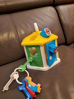 Huisje met 6 deurtjes en 12  losse blokjes., Kinderen en Baby's, Ophalen of Verzenden, Gebruikt
