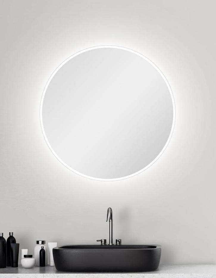 Ronde LED-badkamerspiegel (60 cm) - Neutraal wit [NIEUW], Huis en Inrichting, Badkamer | Badkamermeubels, Nieuw, Overige typen