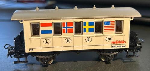 3096. „Märklin Int.” -auto H0 Marklin., Hobby en Vrije tijd, Modeltreinen | H0, Nieuw, Wagon, Märklin, Ophalen of Verzenden