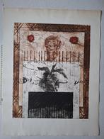 Grote kleurets Guy-Henri Dacos "Abstracte compositie" 1981, Ophalen of Verzenden