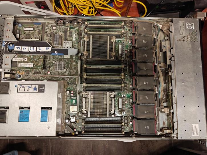 HPE DL360 G8 2x E5-2640 64GB RAM, Computers en Software, Servers, Gebruikt, 2 tot 3 Ghz, 64 GB, Hot swappable onderdelen, Ophalen