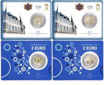 Luxemburg 4 x 2 Euro coincard 2025 beschikbaar voor biedingen