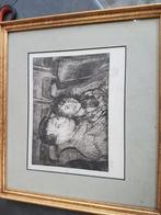 Tekening in kader, Antiek en Kunst, Ophalen of Verzenden