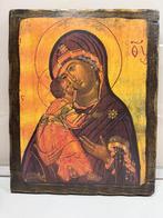 Icoon Moeder gods van Vladimir., Antiek en Kunst, Ophalen of Verzenden
