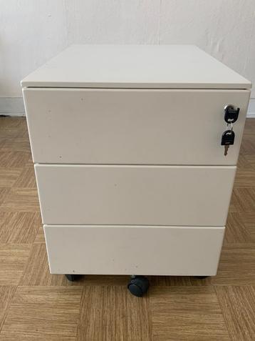 Caisson de rangement à roulettes avec clé / Office drawer beschikbaar voor biedingen