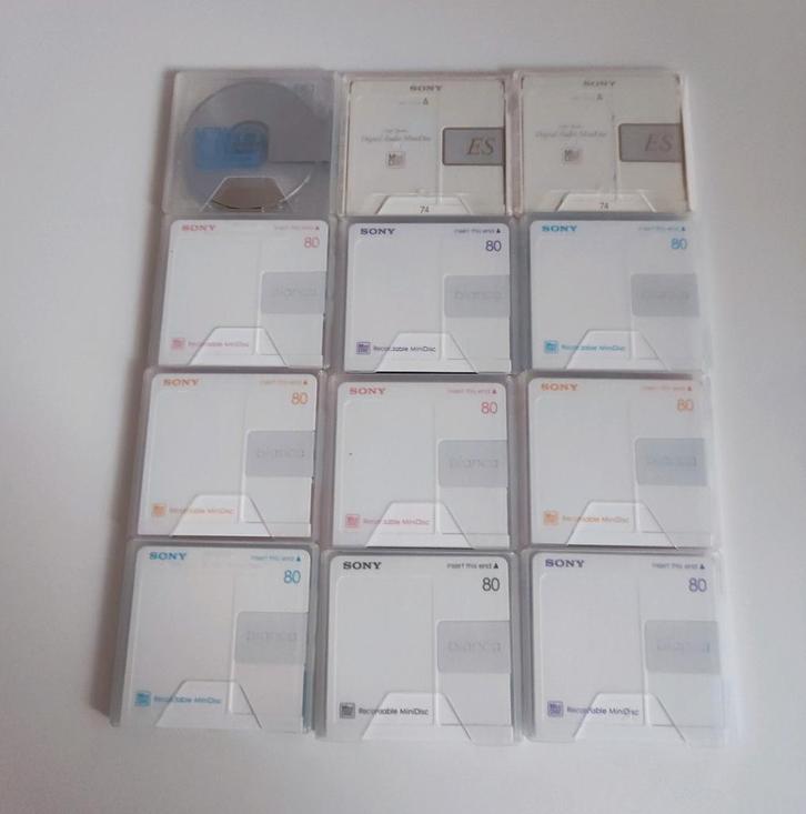 Sony MiniDisc-bundel — Bianca + ES + 10e verjaardag, Audio, Tv en Foto, Walkmans, Discmans en Minidiscspelers, Ophalen of Verzenden