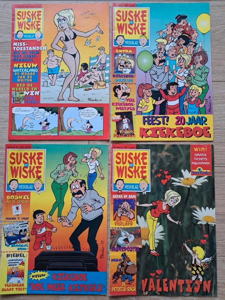 Kiekeboe covers suske en wiske weekblad ea., Boeken, Stripverhalen, Zo goed als nieuw, Ophalen of Verzenden