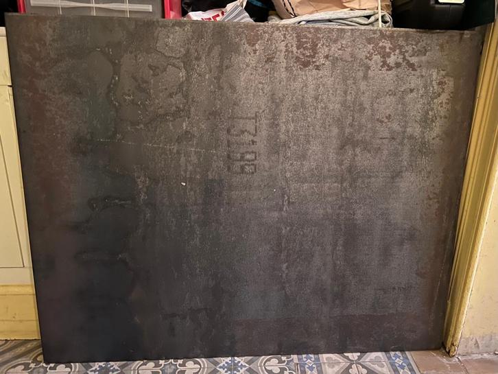 Stalen plaat 100 cm x 80 cm x 0,5 cm, Doe-het-zelf en Bouw, Metalen, Nieuw, IJzer, Ophalen
