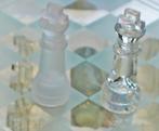 glazen schaakspel, Hobby en Vrije tijd, Nieuw, Ophalen of Verzenden