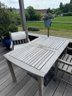 TERRAS-TUINSET:"GARDEN PLUS"-TAFEL+6 STOELEN, Ophalen, Bruin, Hout