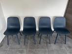 Lot de 4 chaises IKEA ODGER, Comme neuf, Quatre, Bleu, Autres matériaux
