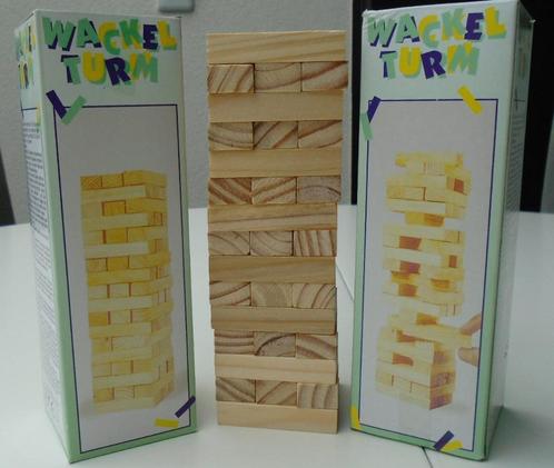 STAPELSPEL HOUT, VALLENDE TOREN MINI NIEUW, Kinderen en Baby's, Speelgoed | Educatief en Creatief, Nieuw, Verzenden