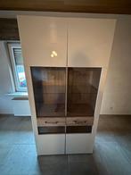 vitrine kast, Huis en Inrichting, Ophalen, Met deur(en), 100 tot 150 cm, Zo goed als nieuw
