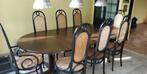 Thonet tafel met 8 stoelen Lange Jan, Antiek en Kunst, Ophalen