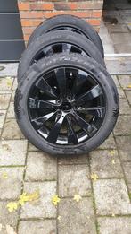 BMW-velgen zwart + winterbanden 4x, Ophalen, Gebruikt, Velg(en), 17 inch