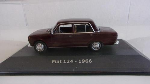 FIAT 124 BERLINA 66.HACHETTE 1/43 NEUVE en VITRINE, Hobby & Loisirs créatifs, Voitures miniatures | 1:43, Neuf, Voiture, Autres marques