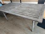 Tuintafel teak en 4 stoelen, Ophalen, Gebruikt