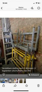 Verstelbare stelling, Doe-het-zelf en Bouw, Steigers, Ophalen, Gebruikt