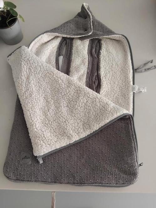Jollein knitted Grey voetenzak, Kinderen en Baby's, Dekens, Slaapzakjes en Inbakerproducten, Zo goed als nieuw, Ophalen of Verzenden