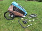 Croozer fietskar kid for 2 met vering + hangmatje, Fietsen en Brommers, Ophalen, Gebruikt, Opvouwbaar, Croozer