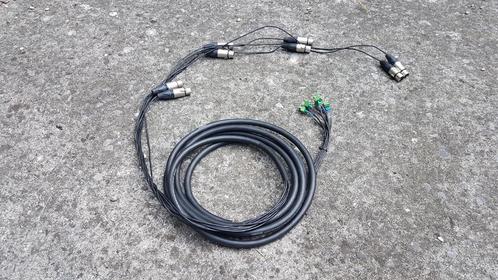 Multi 8 kanalen 4~5 meter - XLR (fem) naar RIACON (Phoenix), Audio, Tv en Foto, Audiokabels en Televisiekabels, Zo goed als nieuw
