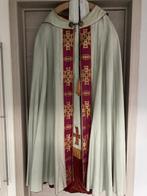 Witte koorkap met stola, Antiek en Kunst, Antiek | Religieuze voorwerpen, Ophalen of Verzenden