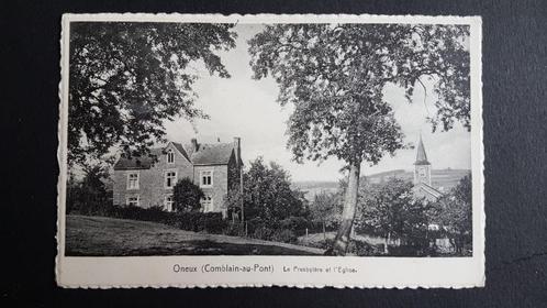 Oneux (Comblain-au-Pont) Le Presbytère et l'Église, Collections, Cartes postales | Belgique, Non affranchie, Liège, 1940 à 1960