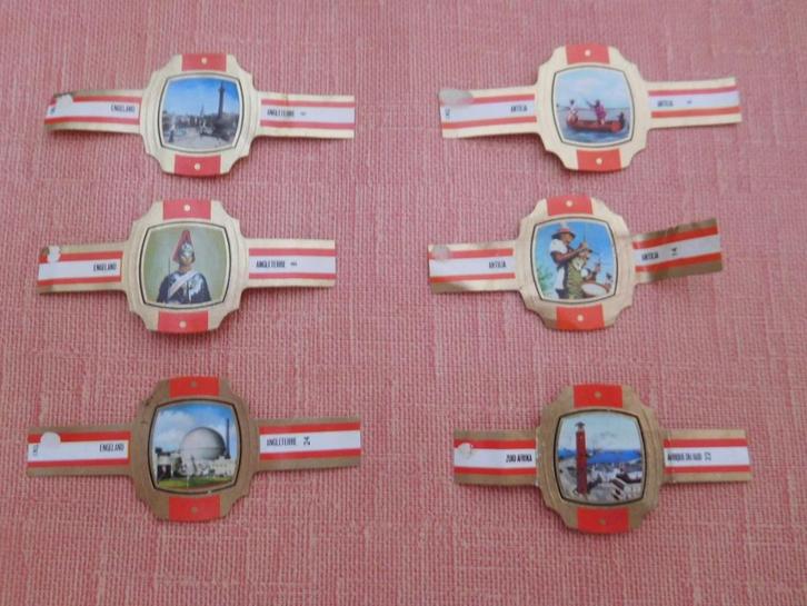 Verschillende onvolledige collecties sigarenbandjes Help de, Verzamelen, Rookartikelen, Aanstekers en Luciferdoosjes, Gebruikt