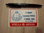 Sticker politie Leuven Stella Artois 1979, Ophalen of Verzenden, Zo goed als nieuw, Merk