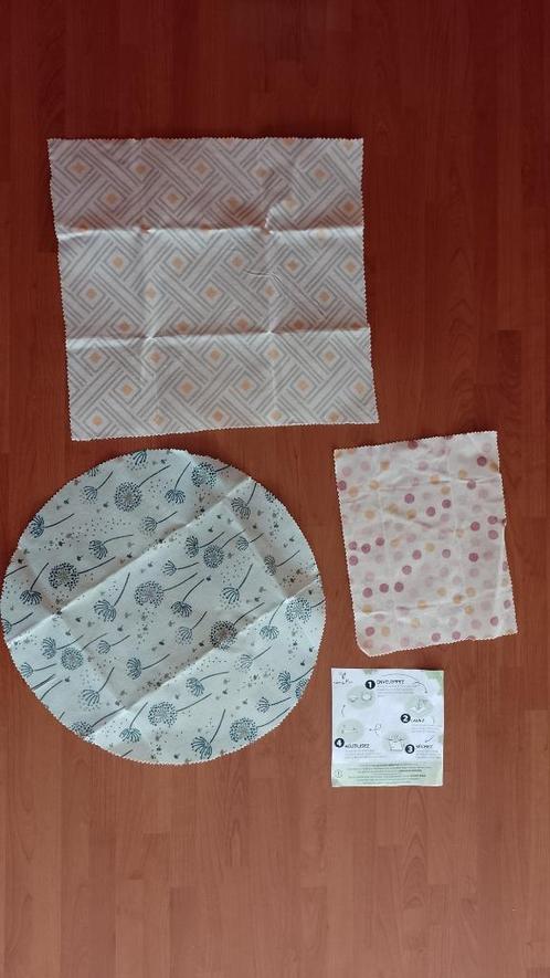 Lot de 3 emballages en cire d'abeille, Diversen, Levensmiddelen, Ophalen of Verzenden