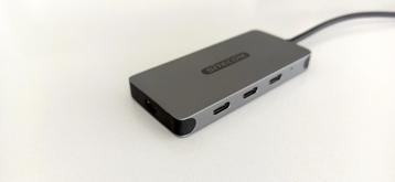 Sitecom CN-386 USB-C Hub 4 Port usb-hub(Zilver/zwart), Enlèvement ou Envoi, Comme neuf, Hub USB, Sitecom
