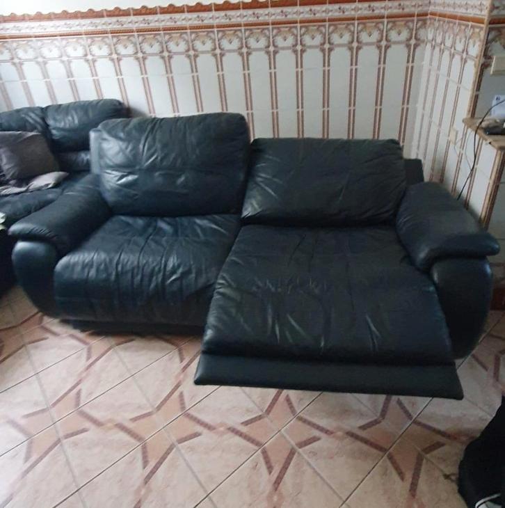 Canapé fauteuil inclinable, Maison & Meubles, Canapés | Coins salons complets, Utilisé, Cuir, Enlèvement ou Envoi