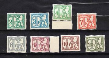 postzegels belgie tx 74/83 xx pol papier c 27,50 euro  beschikbaar voor biedingen
