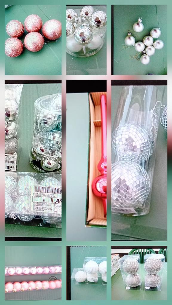 Diverses boules décorations de Noël, Divers, Noël, Comme neuf, Enlèvement