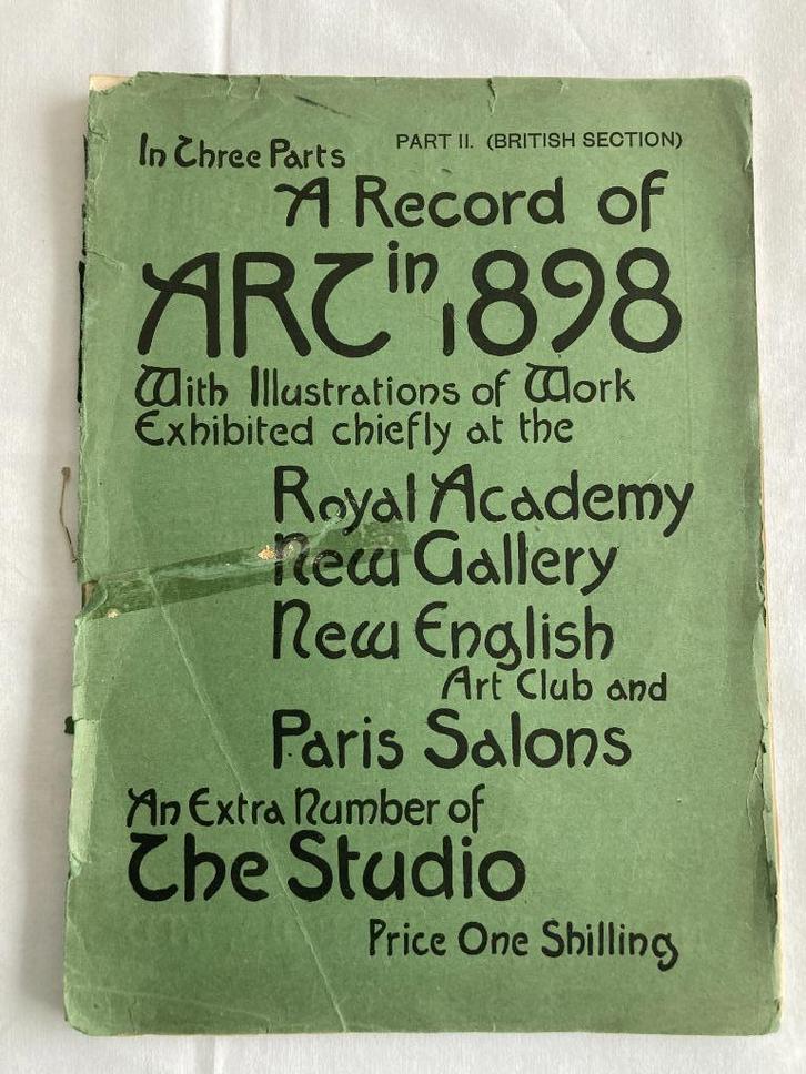 Revue Art Nouveau Art en 1898 avec illustrations, Antiquités & Art, Antiquités | Livres & Manuscrits, Enlèvement ou Envoi